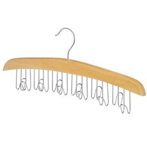 Whitmore Wooden Belt Necklace Scarf Jewelry Hanger Organizer 12 Hooks